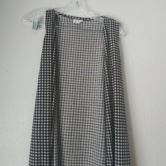LuLaRoe women's size XS black and white cardigan sweater - Picture 2 of 15